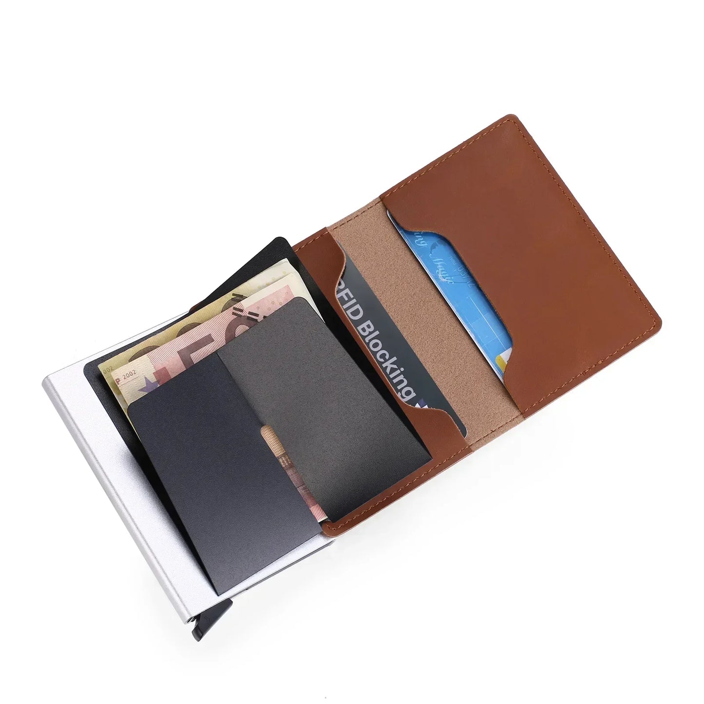 RFID Blocking Leather Wallet