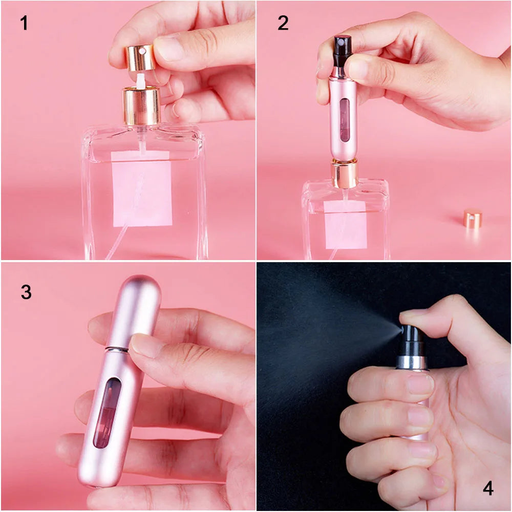 Pocket-Sized Refillable Perfume Atomizer